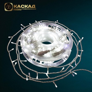 Гирлянда Нить уличная 400 LED Белый 40 м, flash-w